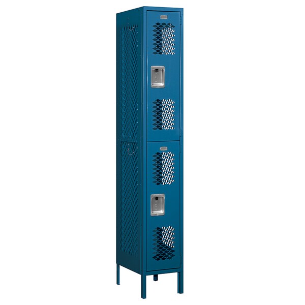 Salsbury Industries Wardrobe Locker, 12 in. W, Ventilated, Blue 72168BL-U